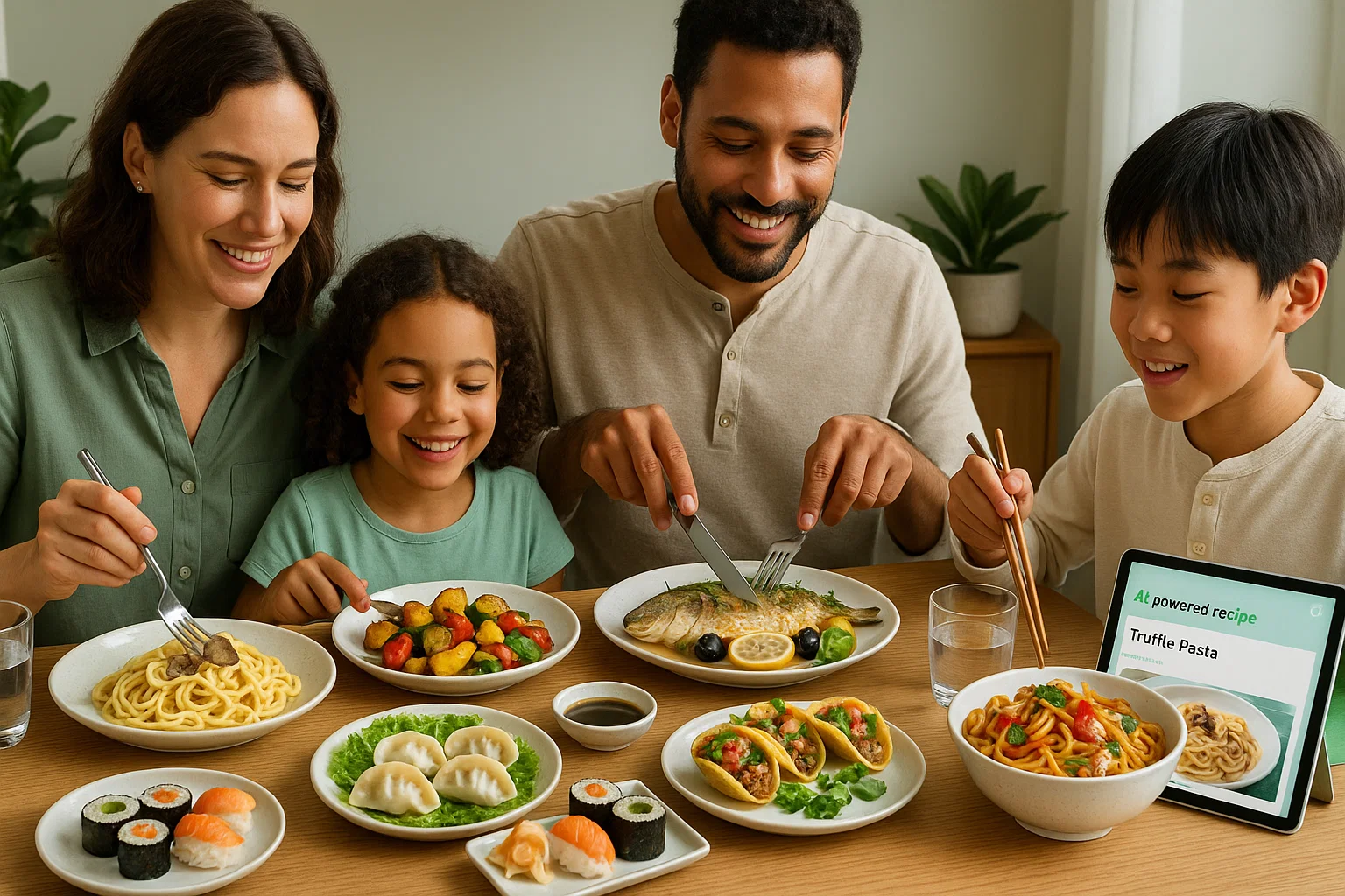 A beautiful display of fresh ingredients for cooking